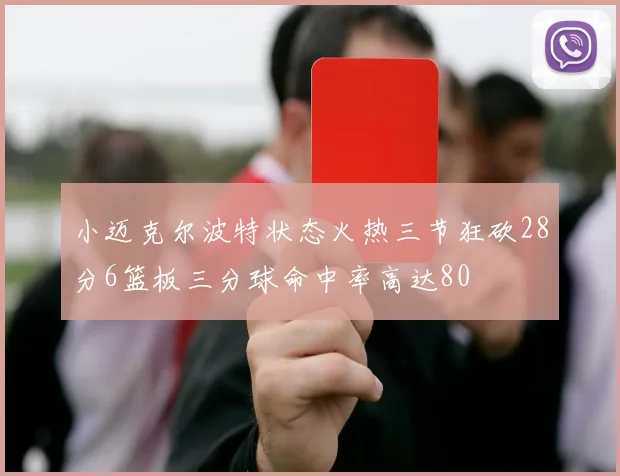 小迈克尔波特状态火热三节狂砍28分6篮板三分球命中率高达80